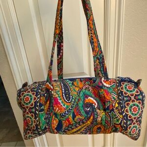 Vera Bradley Multicolor Paisley Quilted Overnight Duffle Bag